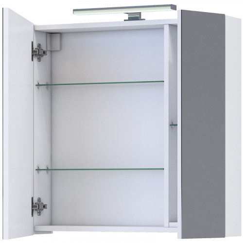 Зеркальный шкаф Vigo Plaza 60 zsh.PLA.60.El с подсветкой Белый МДФ / ЛДСП, стекло