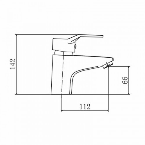Смеситель для раковины Fashun A1063 цвет Хром
