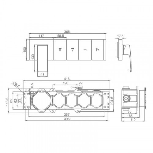 Смеситель для душа Raglo R02.274 цвет Хром