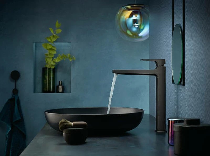 Смеситель для раковины Hansgrohe Metropol 32512340 Шлифованный черный хром латунь