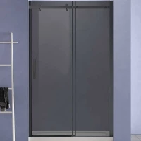 Душевая дверь Vincea Como-N 140 VDS-4CN140CGB профиль Черный стекло тонированное