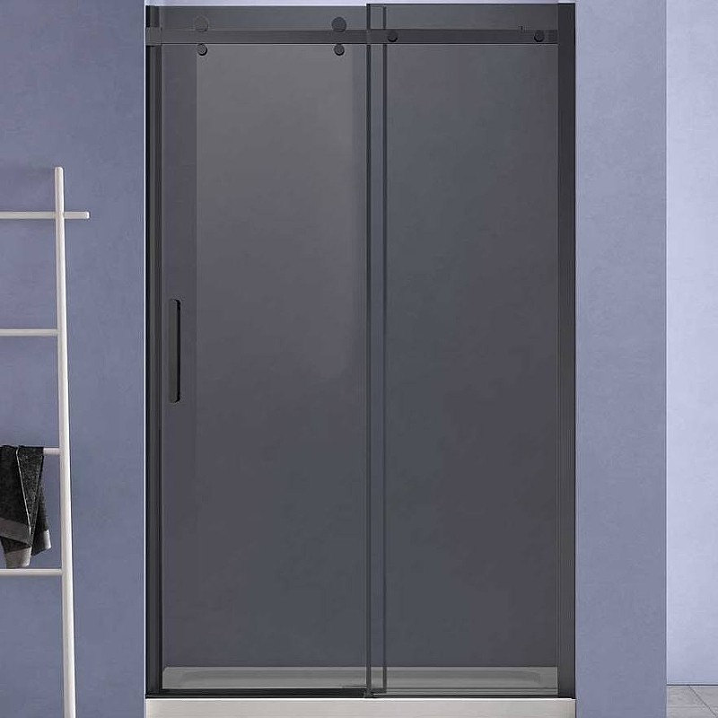 Душевая дверь Vincea Como-N 140 VDS-4CN140CGB профиль Черный стекло тонированное