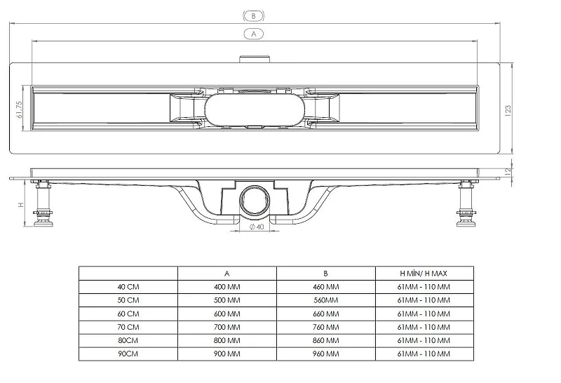 Душевой лоток Logan G9-650KP 352334 с решеткой цвет Нержавеющая сталь
