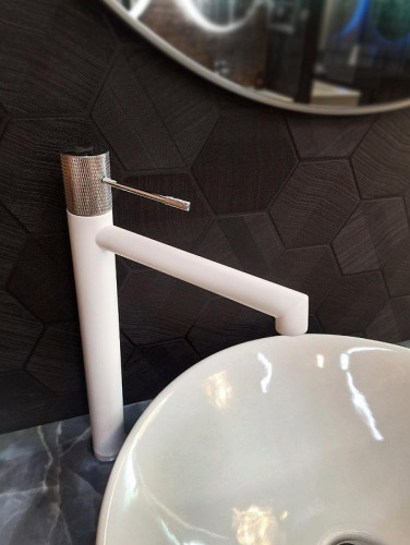 Смеситель для раковины AltroBagno Intento 010217 MW цвет Белый матовый