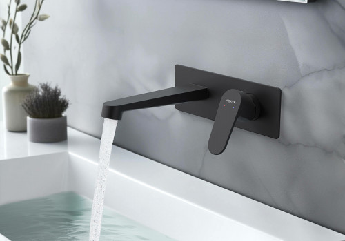 Смеситель для раковины Aquatek Оберон AQ1213MB Черный матовый латунь встраиваемый