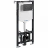 Инсталляция WasserKRAFT Aller 10TLT.010.ME.MB01 для унитаза с Черной матовой клавишей смыва нержавеющая сталь