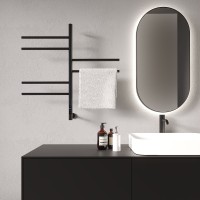 Электрический полотенцесушитель Vincea 43х80 VTD-1S2CBE Черный матовый нержавеющая сталь