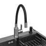 Кухонная мойка Wisent 50 WS35044B/WGER019B/W405B/W302644B/W74004-02 со смесителем цвет Графит