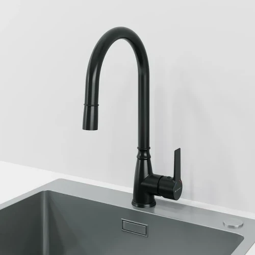 Смеситель для кухни Laparet Alamera N2040929LPT Черный латунь