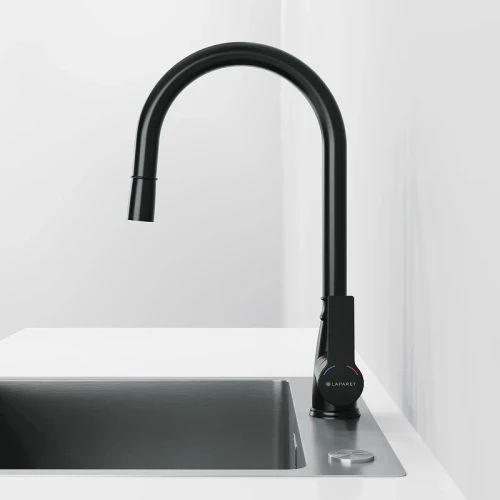 Смеситель для кухни Laparet Alamera N2040929LPT Черный латунь