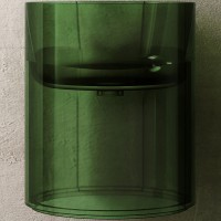Раковина Abber Kristall 42 AT2704Emerald Зеленая полиэфирная смола подвесная