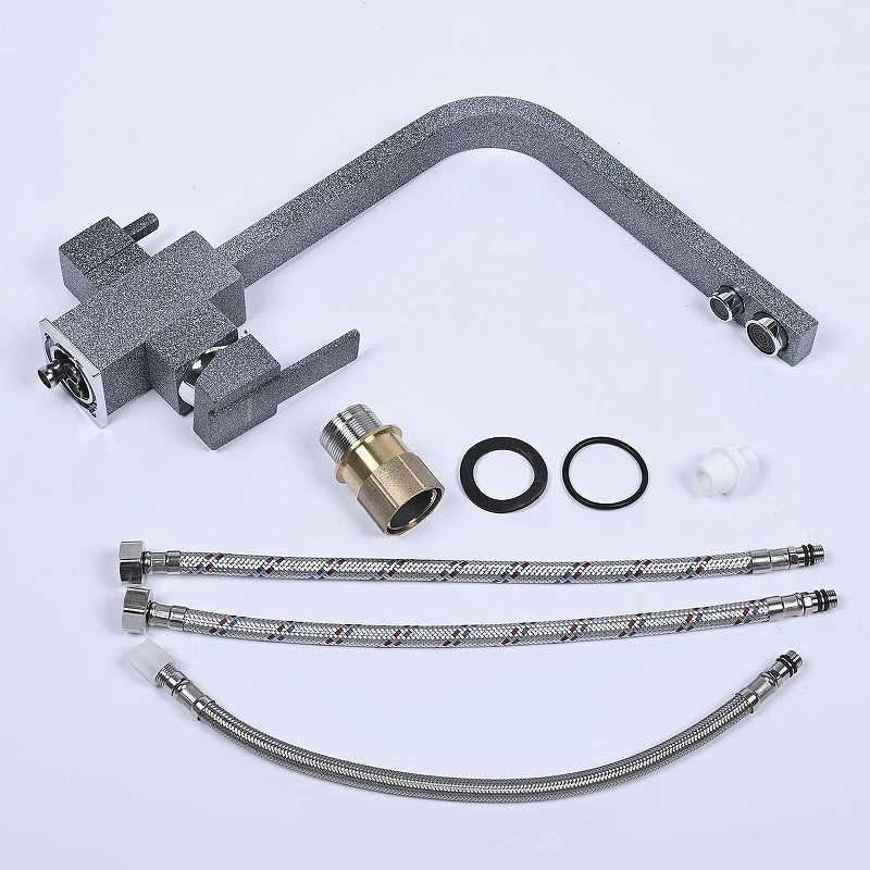 Смеситель для кухни Wisent W4371-3-24 цвет Графит