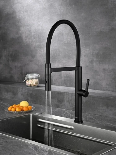 Смеситель для кухни AQUAme Cucina AQM9904MB цвет Черный матовый