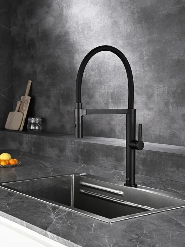 Смеситель для кухни AQUAme Cucina AQM9904MB цвет Черный матовый
