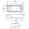 Акриловая ванна AM.PM X-Joy 170х75 W94A-170-075W-A без гидромассажа