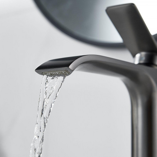 Смеситель для раковины Shevanik S4111T цвет Оружейная сталь