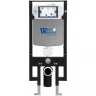 Комплект унитаза с инсталляцией WeltWasser AMBERG 497 + HEIMBACH 043 MT-BL + AMBERG RD-BL 10000012226 цвет Черный матовый с сиденьем Микролифт и клавишей смыва цвет Черный