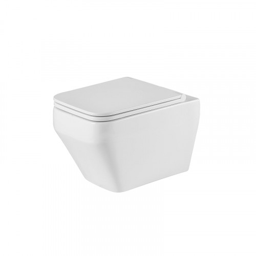 Унитаз Grossman Торнадо GR-4410SQ подвесной цвет Белый с сиденьем Микролифт