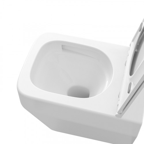 Унитаз Grossman Торнадо GR-4410SQ подвесной цвет Белый с сиденьем Микролифт