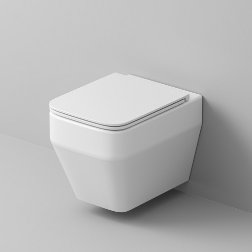 Унитаз Grossman Торнадо GR-4410SQ подвесной цвет Белый с сиденьем Микролифт