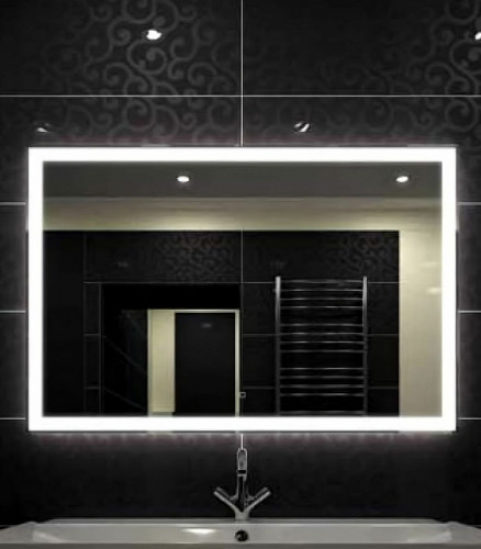 Зеркало Relisan Ivanka 1200х800 Гл000024361 с подсветкой с сенсорным выключателем, увеличением и часами