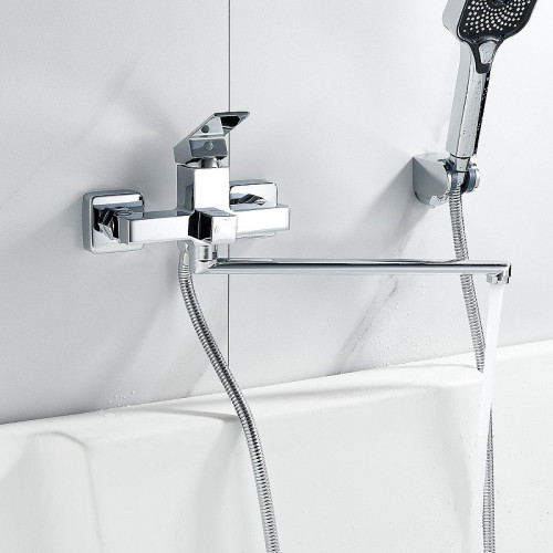 Смеситель для ванны Shevanik S9622 универсальный цвет Хром