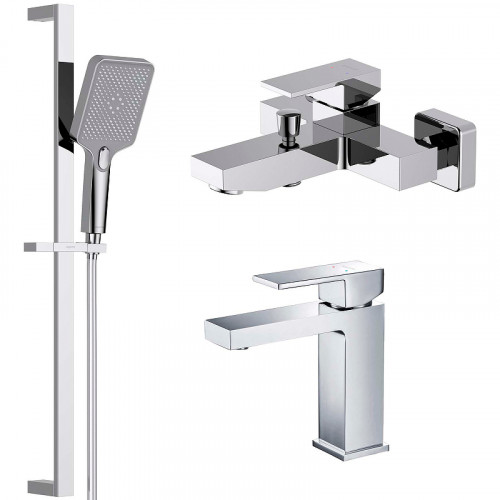 Комплект смесителей Aquatek Либра AQ1630CR Хром латунь