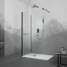 Душевой уголок RGW Walk In 90x100 351005190-14 профиль цвет Черный стекло прозрачное
