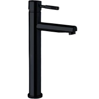 Смеситель для раковины Webert Rimini RI830402560 с донным клапаном Черный матовый латунь