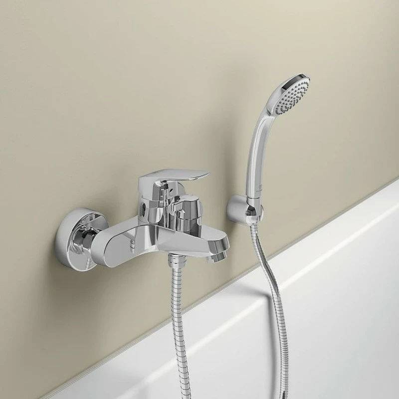 Смеситель для ванны Ideal Standard Ceraflex B1740AA Хром латунь на стену
