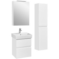 Зеркальный шкаф Roca Oleta 50 L A857643806 с подсветкой Белый глянец