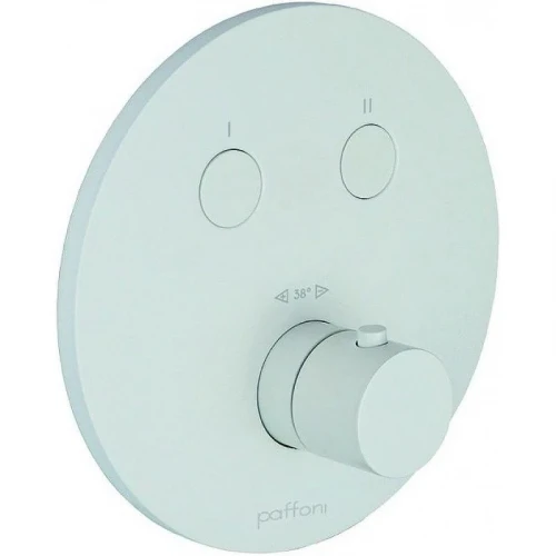 Смеситель для душа Paffoni Compact Box CPT018BO с термостатом цвет Белый матовый