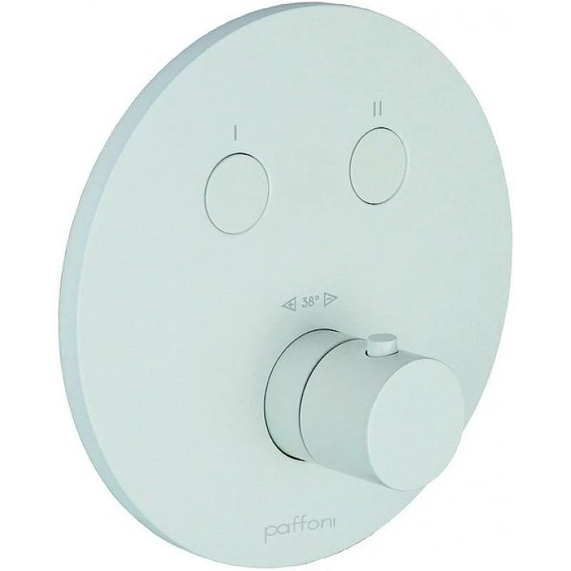 Смеситель для душа Paffoni Compact Box CPT018BO с термостатом цвет Белый матовый