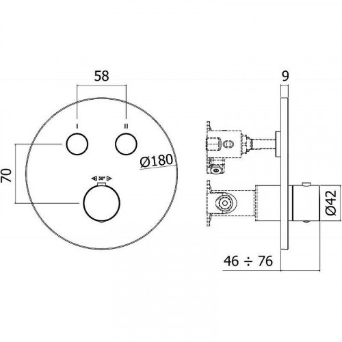 Смеситель для душа Paffoni Compact Box CPT018BO с термостатом цвет Белый матовый