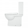 Унитаз компакт Sanita Luxe Quadro WC.CC/Quadro/2-SlimDM/WHT.G/S1 цвет Белый с бачком и сиденьем Микролифт