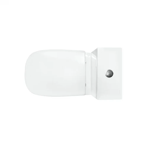 Унитаз компакт Sanita Luxe Quadro WC.CC/Quadro/2-SlimDM/WHT.G/S1 цвет Белый с бачком и сиденьем Микролифт