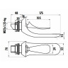 Смеситель для раковины Creavit Foglia FG1401 Хром
