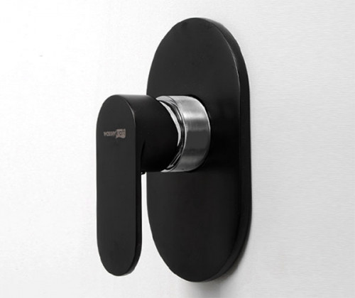 Душевая система WasserKRAFT Elbe A12777 Черная матовая латунь встраиваемый