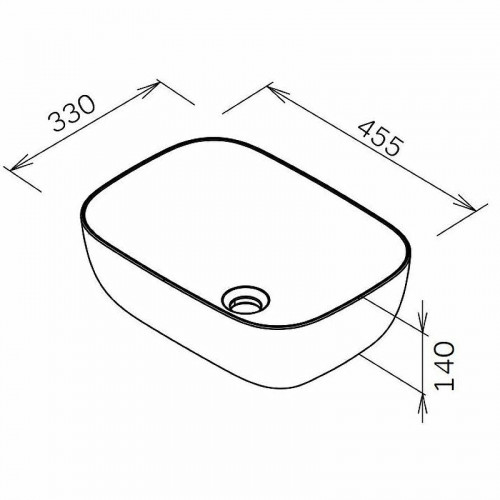 Раковина-чаша AM.PM Func 46 M8FWCC10450BM Черная матовая фарфор накладная