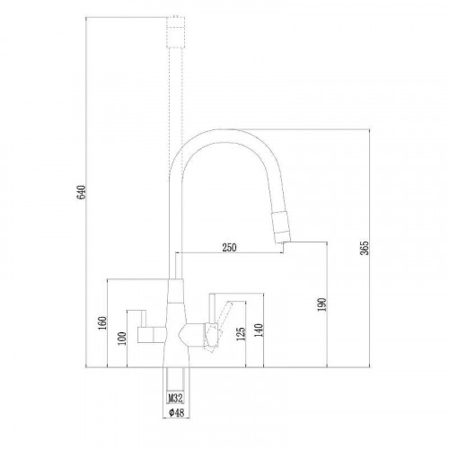 Смеситель для кухни Fmark FS1062-H12 цвет Черный Бежевый