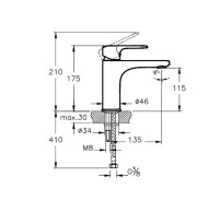 Смеситель для раковины Vitra Root Round A4270636EXP Черный матовый латунь