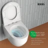 Унитаз с инсталляцией Iddis Basic BASAI01i73 цвет Белый с сиденьем Микролифт и клавишей смыва цвет Хром