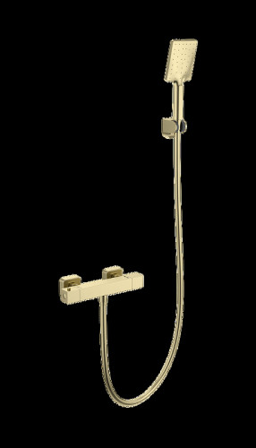 Смеситель для душа Wonzon &amp; Woghand Stay WW-B2062-A-BG с термостатом цвет Брашированное золото