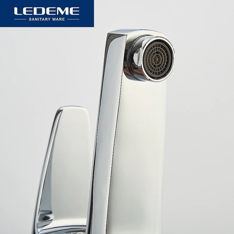 Смеситель для раковины Ledeme H30 1030L Хром латунь
