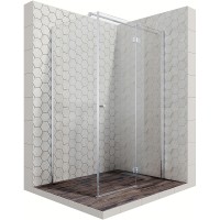 Душевой уголок Ambassador Diamond 120х80 12011107R профиль Хром стекло прозрачное