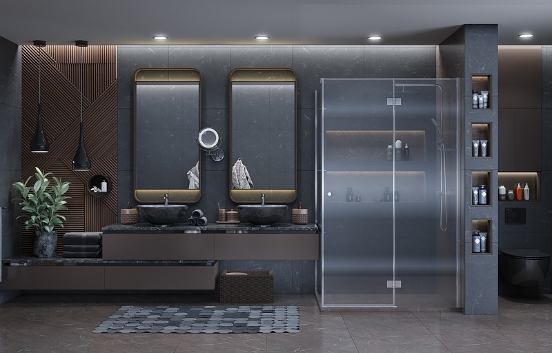 Душевой уголок Ambassador Diamond 120х80 12011107R профиль Хром стекло прозрачное