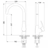 Смеситель для кухни Lemark Linara LM0405PGS Серый шелк латунь