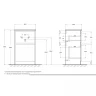 Тумба под раковину BelBagno Kraft 39 60 KRAFT39-600/390-2C-PIA-RT Rovere Tabacco МДФ / ЛДСП