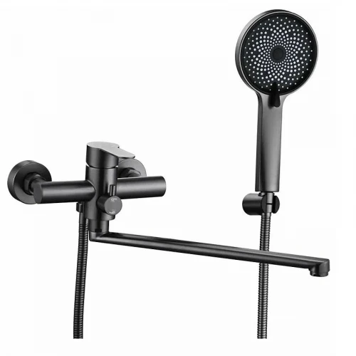 Смеситель для ванны Fmark FS8225Q универсальный цвет Графит