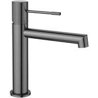 Смеситель для раковины Vincea Desire VBF-1D1GM Вороненая сталь латунь